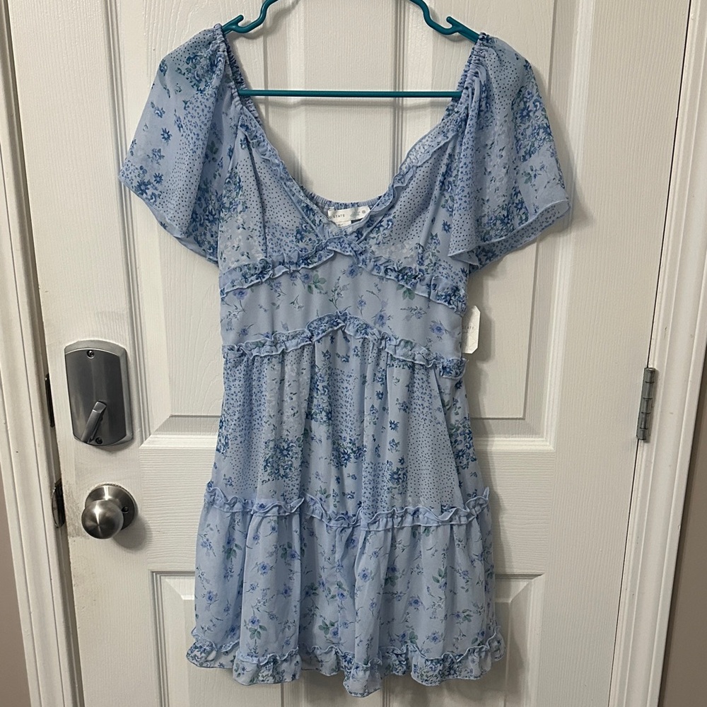 Altar’d State Floral Blue Dress